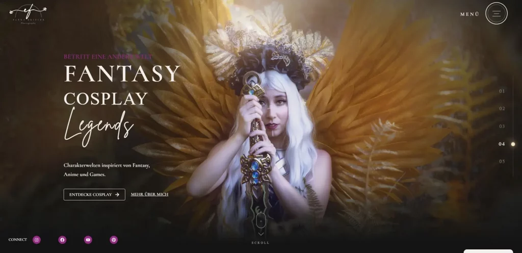 ef webdesign showcase hero elena frizler potography
