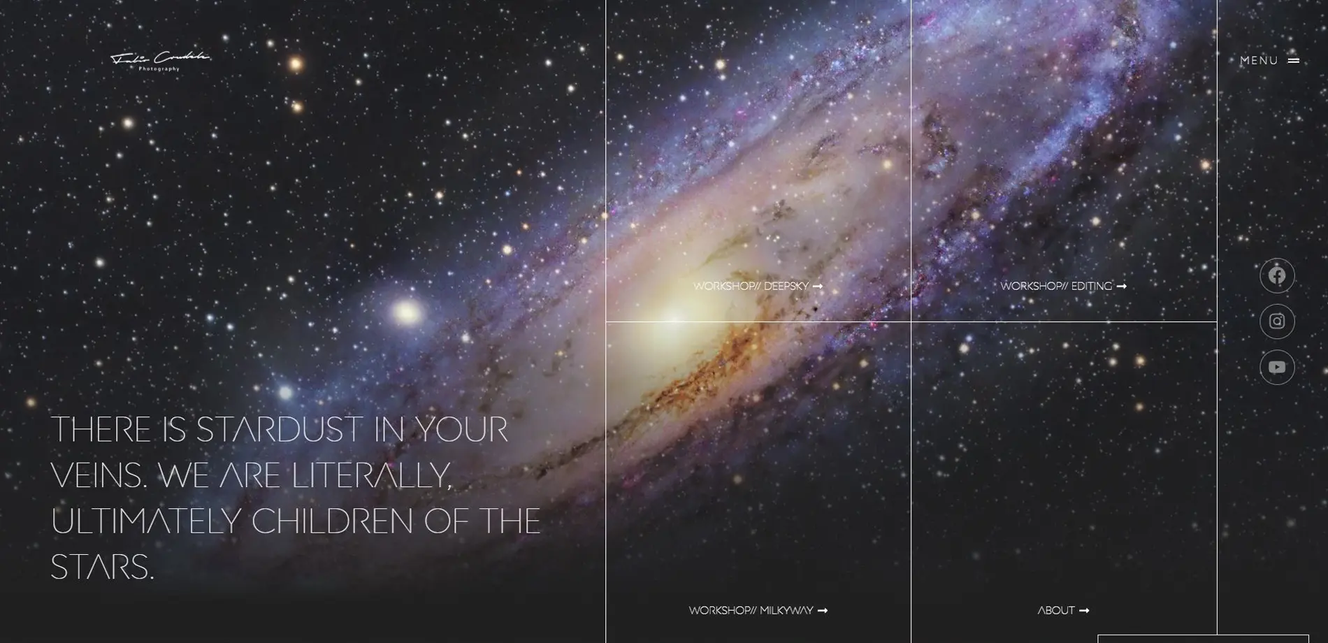 Fabio Crudele Photography – Webdesign Projekt