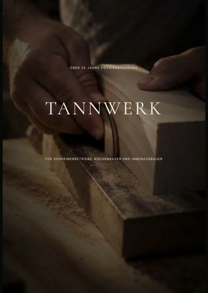 Tannwerk Website auf Tablet – responsives Webdesign von EF Webdesign